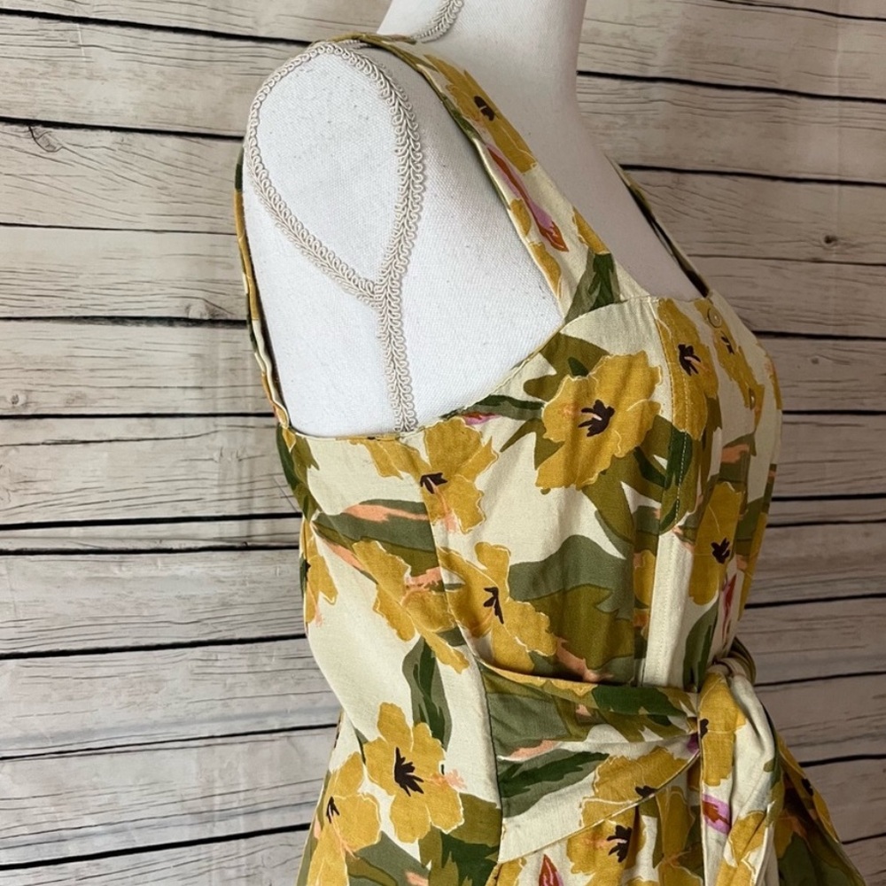 L*Space Floral Linen Blend Dress Mykonos in Ibiza - Picture 9 of 13